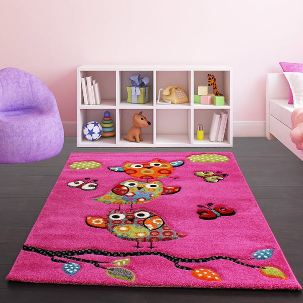 Bright & quirky owl rug